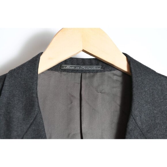 ERMENEGILDO ZEGNA Louis Boston Dark Gray Sport Coat Blazer Size 44R 100% Wool - Picture 6 of 12